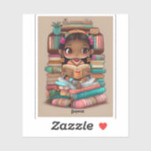 Meisjes van de Wereld Lezen - Guyana Sticker (Vel)