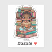 Meisjes van de Wereld Lezen - Guyana Sticker (Vel)