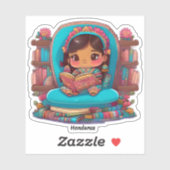 Meisjes van de Wereld Lezen - Honduras Sticker (Vel)