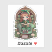 Meisjes van de Wereld Lezen - Ierland Sticker (Vel)