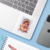 Meisjes van de Wereld Lezen - India Sticker (Laptop met iPhone)