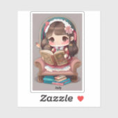 Meisjes van de Wereld Lezen - Italië Sticker (Vel)