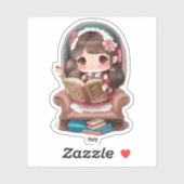 Meisjes van de Wereld Lezen - Italië Sticker (Vel)