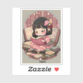 Meisjes van de Wereld Lezen - Japan Sticker (Vel)