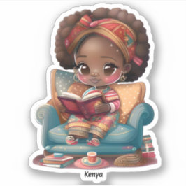 Meisjes van de Wereld Lezen - Kenia Sticker