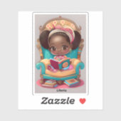 Meisjes van de Wereld Lezen - Liberia Sticker (Vel)
