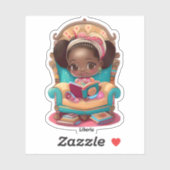 Meisjes van de Wereld Lezen - Liberia Sticker (Vel)