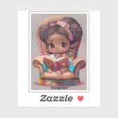 Meisjes van de Wereld Lezen - Madagaskar Sticker (Vel)