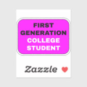 Meisjes van Eerste Generatie College Student - Roz Sticker (Vel)
