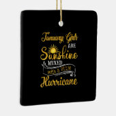 Meisjes van januari zijn zonneschijn gemengd klein keramisch ornament (Rechts)