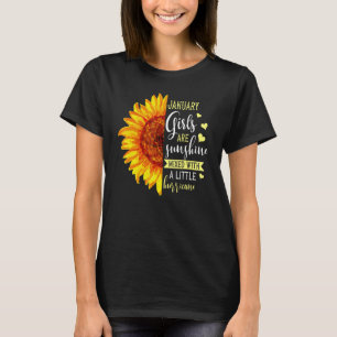 Meisjes van januari zijn zonneschijn gemengd klein t-shirt