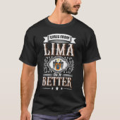 Meisjes van LIMA doen het beter Vlag van Lima Perú T-shirt (Voorkant)