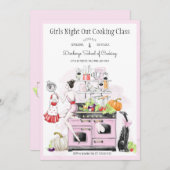 Meisjes van nacht uit koken kaart (Voorkant / Achterkant)