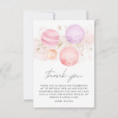 Meisjes van rond bedankkaart (Voorkant)