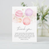 Meisjes van rond bedankkaart (Staand voorkant)