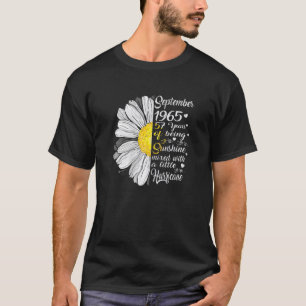 Meisjes van september 1965 57 jaar oud t-shirt