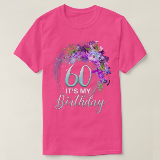 Meisjes van vrouwen 60 Het is mijn zestigste verja T-shirt (Design voorkant)