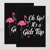 Meisjes van vrouwen die de zomervakantie uitkomen kaart (Voorkant / Achterkant)