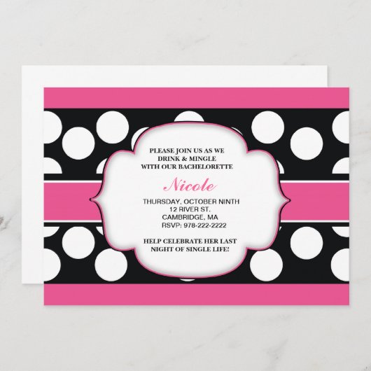 Meisjes vanavond vieren kaart (Voorkant / Achterkant)