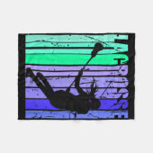 Meisjes Verjaardag Lacrosse Retro Sticks Lacrosse  Fleece Deken (Voorkant (Horizontaal))