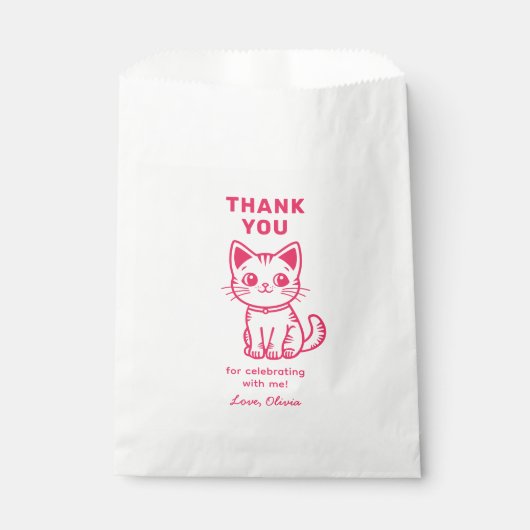 Meisje's verjaardag met aangepaste kleuren schatti bedankzakje (Voorkant)