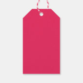 Meisje's verjaardag met aangepaste kleuren schatti cadeaulabel (Achterkant)