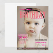  meisje's verjaardag Noite Magazine Hoesje Kaart (Voorkant / Achterkant)