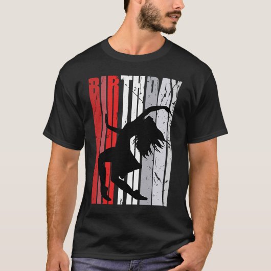 Meisjes Verjaardag Rode Dans Danser Expressieve Mu T-shirt (Voorkant)