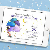 Meisjes Verjaardag Sleepover Verjaardag Kaart