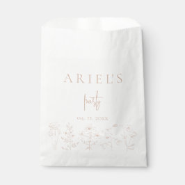 Meisjes verjaardagsfeest bloemen elegant gepersona bedankzakje