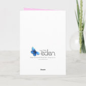 Meisjes verjaardagskaart "Girlie cuddles" paars Kaart (Achterkant)