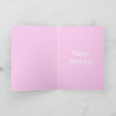 Meisjes verjaardagskaart "Girlie cuddles" paars Kaart (Binnen)