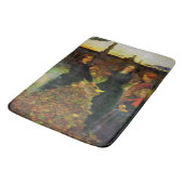 Meisjes verzamelen herfst bladeren voor een vreugd badmat (Gekanteld)