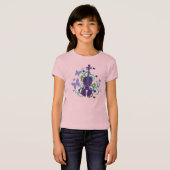 Meisjes Violin Flutter Fly T-Shirt (Voorkant volledig)