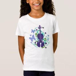 Meisjes Violin Flutter Fly T-Shirt