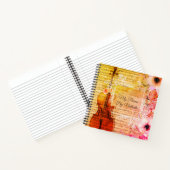 Meisjes  Violin Music-pagina gemengde media Notitieboek (Binnen)