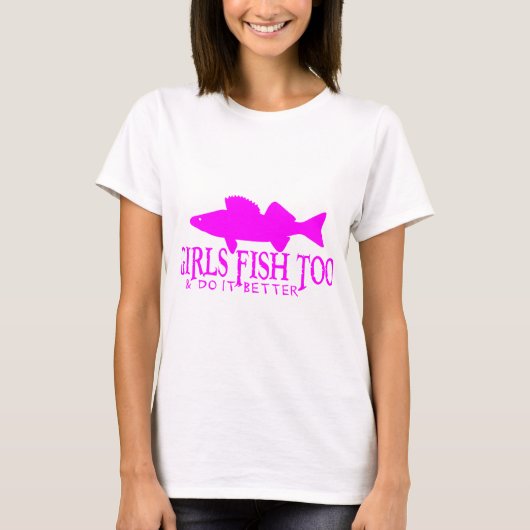 MEISJES VIS TOO WALLEYE T-SHIRT (Voorkant)