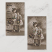  meisjes visitekaartje (Voorkant / Achterkant)