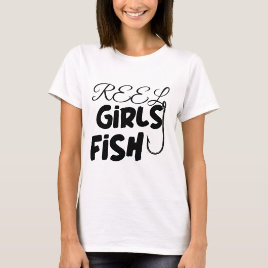 Meisjes Vissen Echt T-shirt (Voorkant)