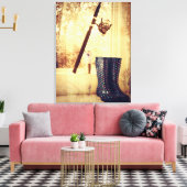 Meisjes vissen ook canvas afdruk (Insitu (Woonkamer))