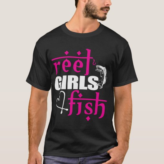 meisjes vissen t-shirt (Voorkant)