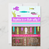 Meisjes Vist Kinderen van Birthday Kaart (Voorkant)