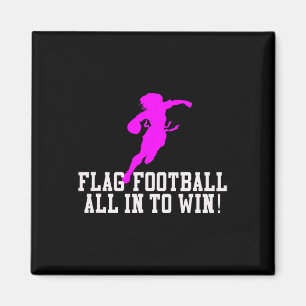 Meisjes Vlag Football voor kinderen Jeugd of vrouw Magneet