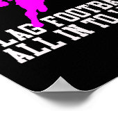 Meisjes Vlag Football voor kinderen Jeugd of vrouw Poster (Hoek)