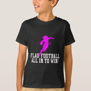 Meisjes Vlag Football voor kinderen Jeugd of vrouw T-shirt