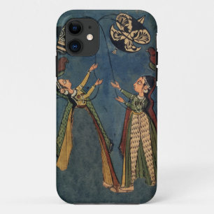 Meisjes vliegende vliegers, Kulu folk schilderij, Case-Mate iPhone Case
