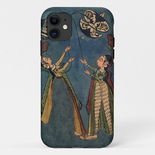 Meisjes vliegende vliegers, Kulu folk schilderij, Case-Mate iPhone Case (Achterkant)