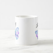 Meisjes-vlindermonogram Koffiemok (Center)