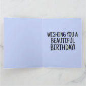 MEISJES VLUCHTEN BIRTHDAY GROOT WENSKAART BEDANKKAART (Binnen)