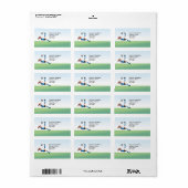 Meisjes Voetbal Adres Etiket (Full Sheet)